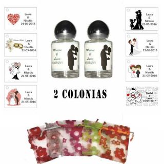 Regalos de boda para invitados Colonias personalizadas