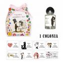Colonia personalizada con caja y lazo