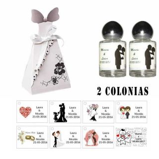 Detalles para boda con Colonias personalizadas