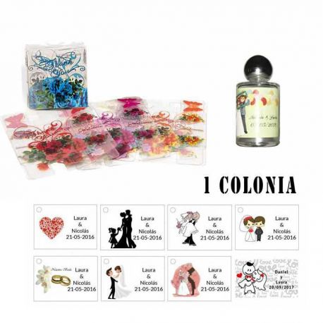 Colonia personalizada regalos bodas