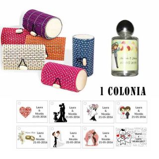 Colonia personalizada en una caja