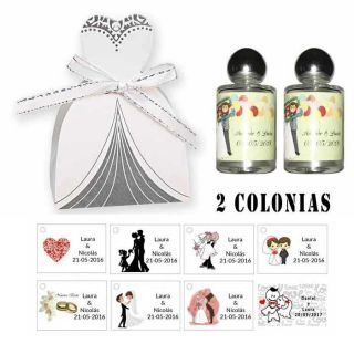 Detalles bodas Colonias personalizadas