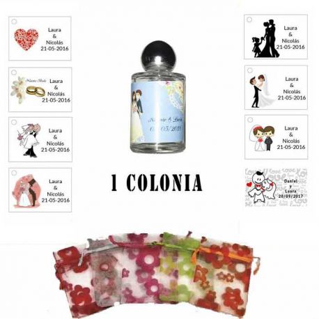 Colonia personalizada regalos para boda