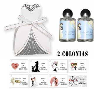 Colonias personalizadas regalos boda