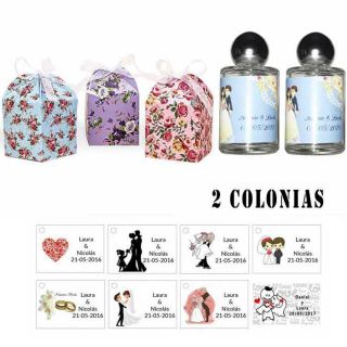 Colonias personalizadas regalos invitados para bodas