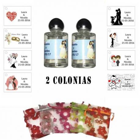 Colonias detalles de boda para invitados