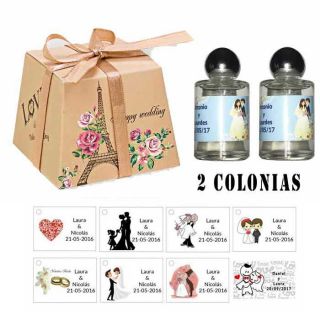 Colonias personalizadas Regalos para boda