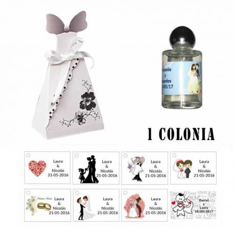 Colonia personalizada Detalles de boda
