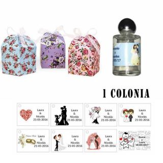 Colonia personalizada regalos invitados para bodas