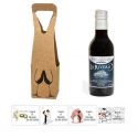Vino para boda con tarjeta personalizada y caja