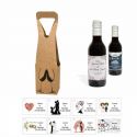 Tinto detalles boda personalizado con tarjeta y caja