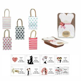 dulce membrillo 50gr detalles novia con bolsas originales y tarjeta