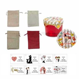 jalea boda 150 gr. de membrillo con bolsa de asas y tarjeta 