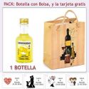 Botellita de Licor Limoncielo con bolsa y tarjeta