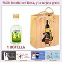 Botellita de Ron Mojito con bolsa y tarjeta