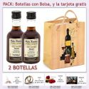2 Botellitas de Vino Dulce “Pedro Ximénez” con bolsa y tarjeta