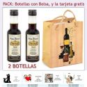 2 Botellitas de Vino Dulce “Pedro Ximénez” con bolsa y tarjeta