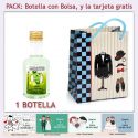 Botellita de Ron Mojito con bolsa y tarjeta