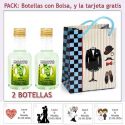 2 Botellitas de Ron Mojito con bolsa y tarjeta
