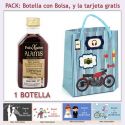 Botellita de Vino Dulce “Pedro Ximénez” con bolsa y tarjeta