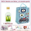 Botellita de Ron Mojito con bolsa y tarjeta