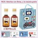 2 Botellitas de Licor de Café con bolsa y tarjeta