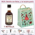 Botellita de Vino Dulce “Pedro Ximénez” con bolsa y tarjeta
