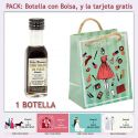 Botellita de Vino Dulce “Pedro Ximénez” con bolsa y tarjeta