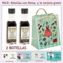2 Botellitas de Vino Dulce “Pedro Ximénez” con bolsa y tarjeta