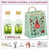 2 Botellitas de Ron Mojito con bolsa y tarjeta
