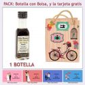 Botellita de Vino Dulce “Pedro Ximénez” con bolsa y tarjeta