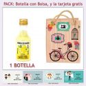 Botellita de Licor de Crema de Limón con bolsa y tarjeta