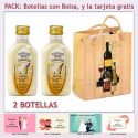 2 Botellitas de Licor de Arroz con Leche con bolsa “bodegón” y tarjeta