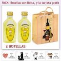 2 Botellitas de Limoncielo con bolsa “bodegón” y tarjeta