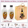 2 Botellitas de Ron Coco con bolsa “bodegón” y tarjeta