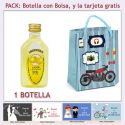 Botellita de Limoncielo con bolsa “con moto roja” y tarjeta