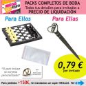 Pack completo “Super-Ahorro” de regalos para invitados (hombres y mujeres), con bolsas y tarjetas