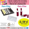 Pack completo “Super-Ahorro” de regalos para invitados (hombres y mujeres), con bolsas y tarjetas