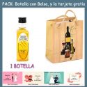 Botellita de Ron Miel con bolsa “bodegón” y tarjeta