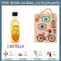 Botellita de Licor de Mandarina con bolsa “fashion con bici” y tarjeta