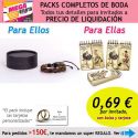 Pack completo “Super-Ahorro” de regalos para invitados (hombres y mujeres), con bolsas y tarjetas
