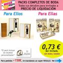 Pack completo “Super-Ahorro” de regalos para invitados (hombres y mujeres), con bolsas y tarjetas