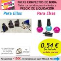 Pack completo “Super-Ahorro” de regalos para invitados (hombres y mujeres), con bolsas y tarjetas