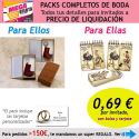 Pack completo “Super-Ahorro” de regalos para invitados (hombres y mujeres), con bolsas y tarjetas