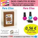 Pack completo “Super-Ahorro” de regalos para invitados (hombres y mujeres), con bolsas y tarjetas