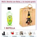 Botellita de Ron Mojito con bolsa “bodegón” y tarjeta