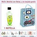 Botellita de Ron Mojito con bolsa “con moto roja” y tarjeta