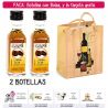 2 Botellitas de Licor de Café con bolsa “bodegón” y tarjeta