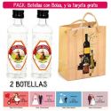 2 Botellitas 40ml de Anís Dulce con bolsa “bodegón” y tarjeta