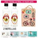 2 Botellitas 40ml de Anís Dulce con bolsa “fashion con bici” y tarjeta